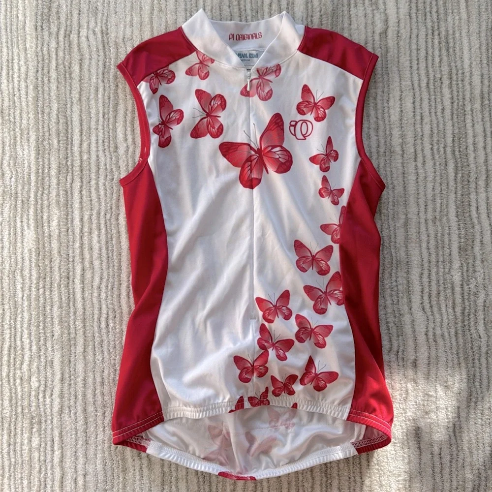 Pearl Izumi Butterfly Graphic Sleeveless Cycling Jersey Medium, NWOT - Picture 1 of 6